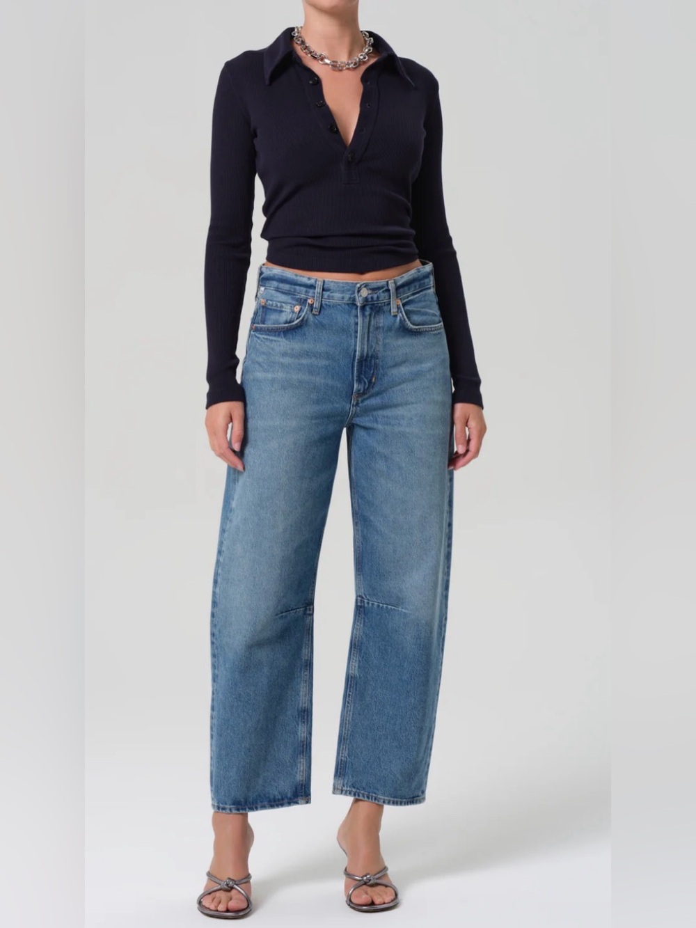 Citizens Of Humanity Light Blue Wide Leg Jeans